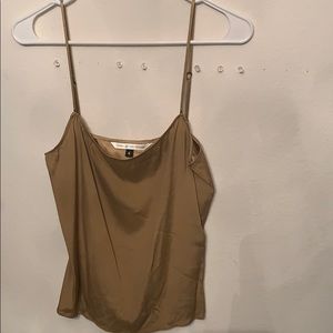 Brown silk camisole